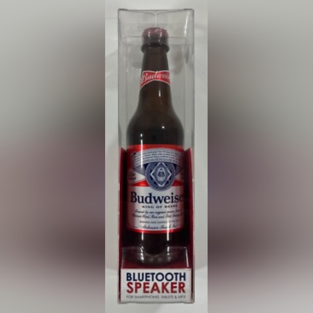 Budweiser Beer Bottle in Red and White
